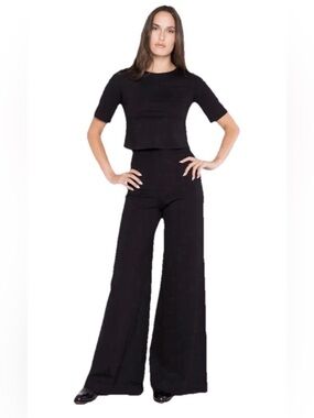 Ripley Rader Los Angeles Women’s Wide Leg Black Ponte Pants Size M